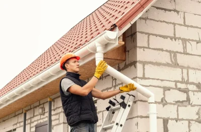 Pose et remplacement de gouttières à Kanfen